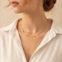 Collar dorado de cadena de serpiente fina de 1,2 mm con cuentas esféricas espaciadas, con cierre de langosta y extensor