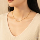 Collar dorado, cadena singapur de 2,5 mm