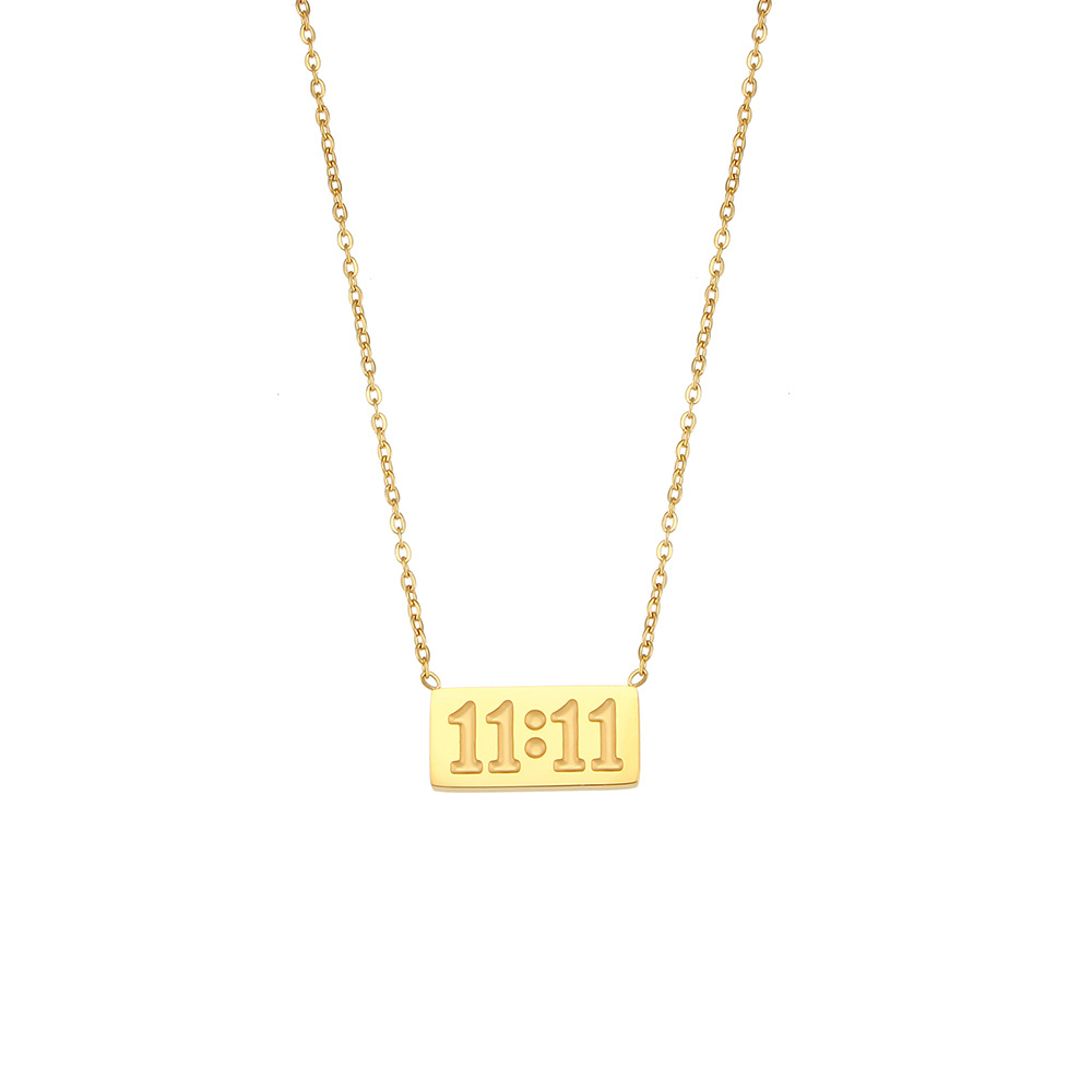 [C21] Collar de acero inoxidable 304 con baño de oro y recubrimiento PVD · NH4600404
