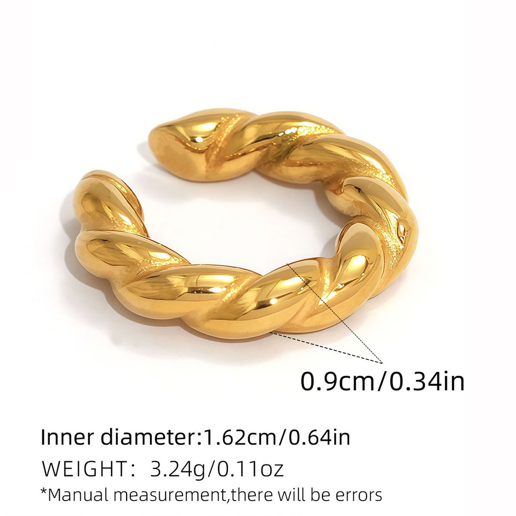 [Z6] Aretes de diseño geométrico en acero inoxidable 304 con chapado en oro 18k