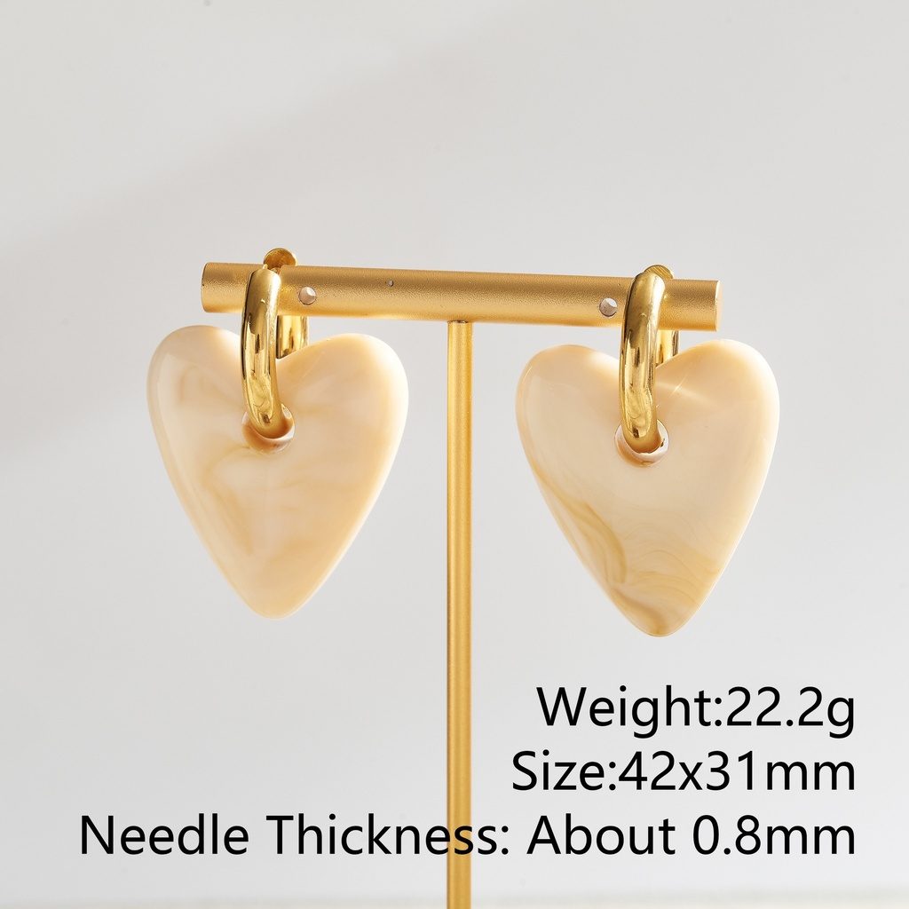 [Z97] Aretes con gota de acero inoxidable 304
