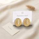 Aretes de acero inoxidable 304 con baño de oro y recubrimiento PVD