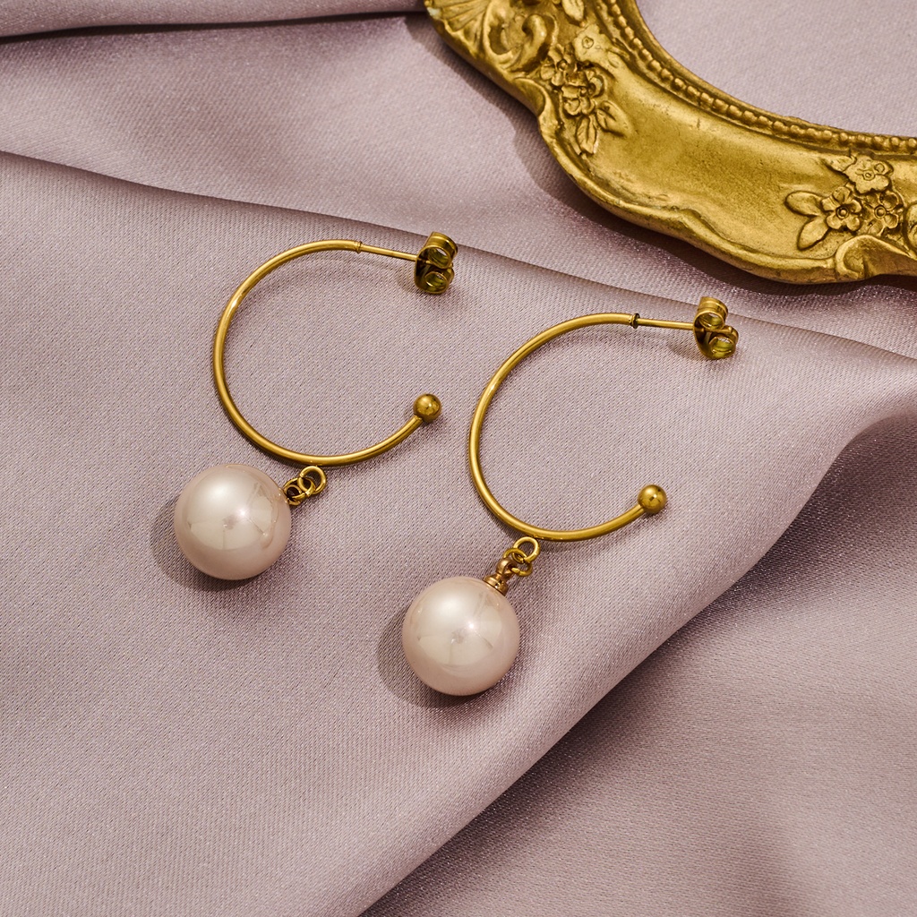 [Z83] Aretes de acero inoxidable 304 con recubrimiento PVD y chapado en oro 18k · NH38869617 (Oro · Oro)