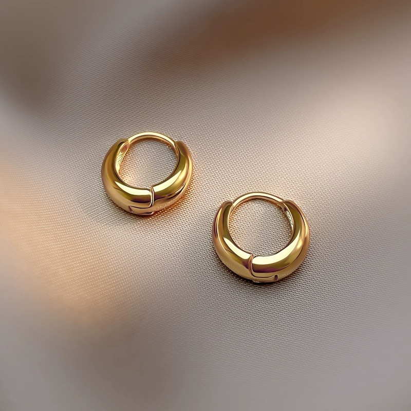 [Z127] Aretes de acero inoxidable 304 con recubrimiento PVD y chapado en oro 18k · NH44067426 (Oro · Oro)