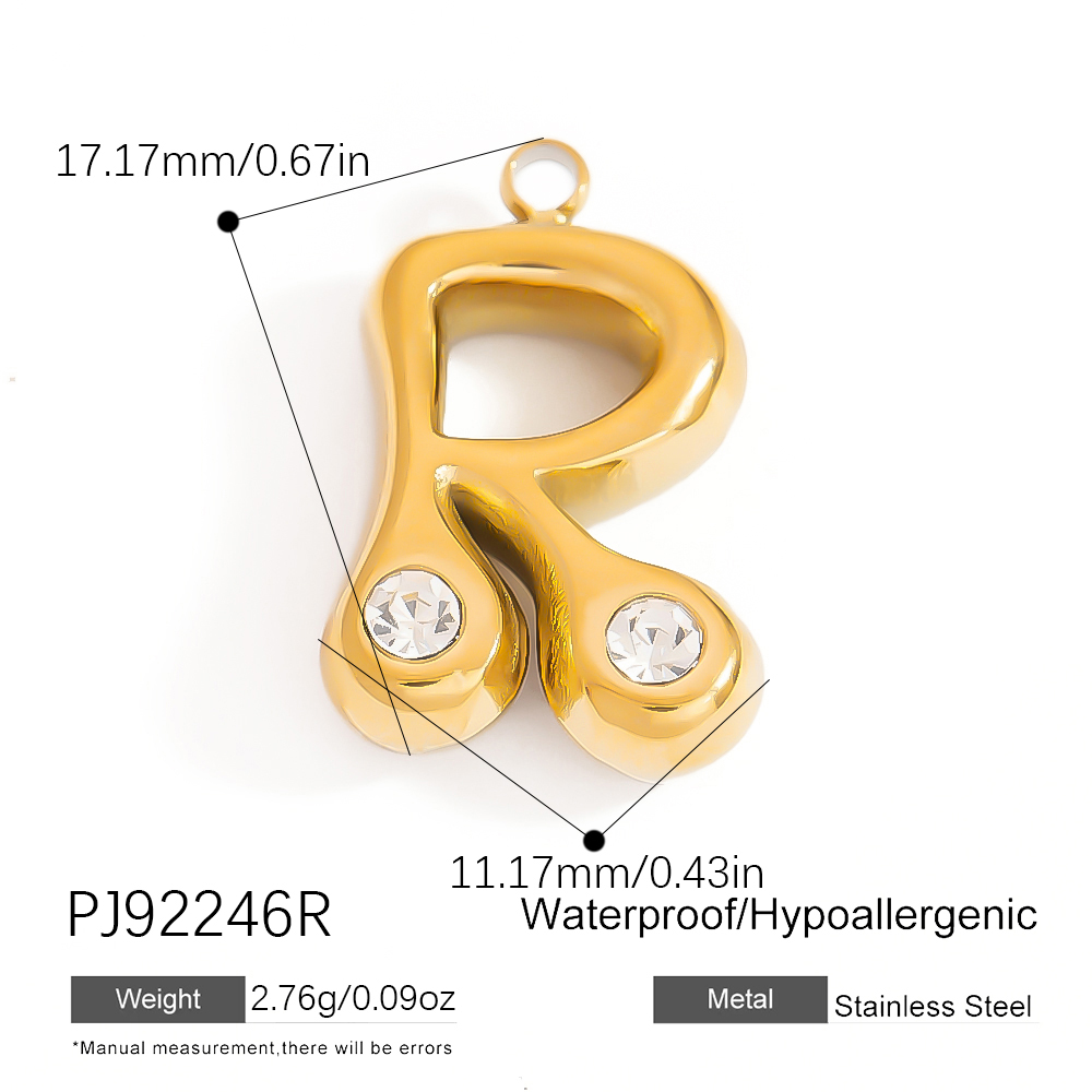 [NH43891063] Aretes con circonia de acero inoxidable 304 con baño de oro y recubrimiento PVD (Oro)