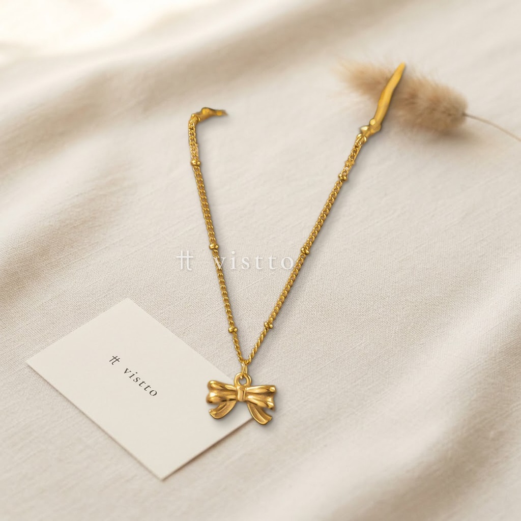 Collar de acero inoxidable 304 con baño de oro y recubrimiento PVD