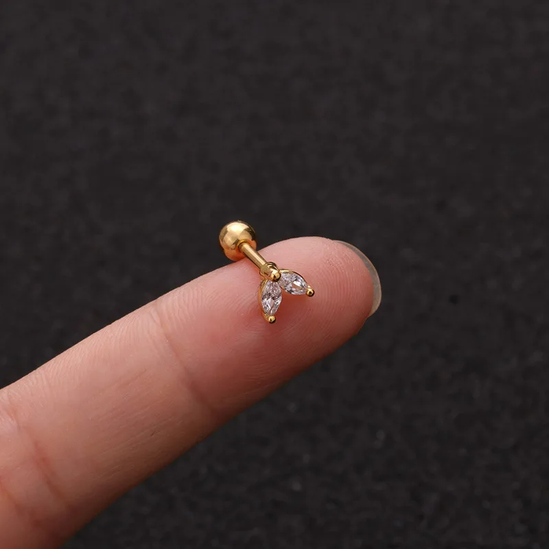[Z156] Aretes con cruz de acero inoxidable 304 con chapado en oro 14k (Oro · 2 · Oro)