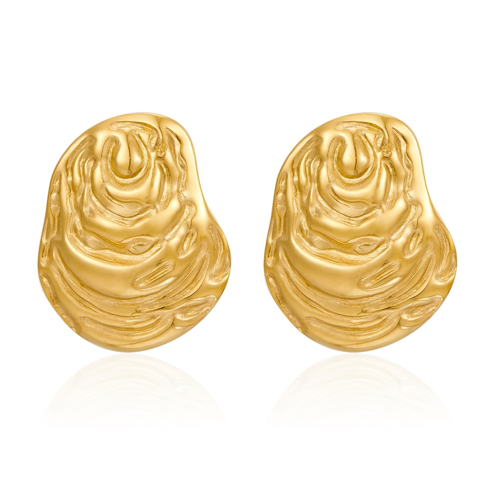 [Z57] Aretes de acero inoxidable 304 con recubrimiento PVD y chapado en oro 18k · NH36796188