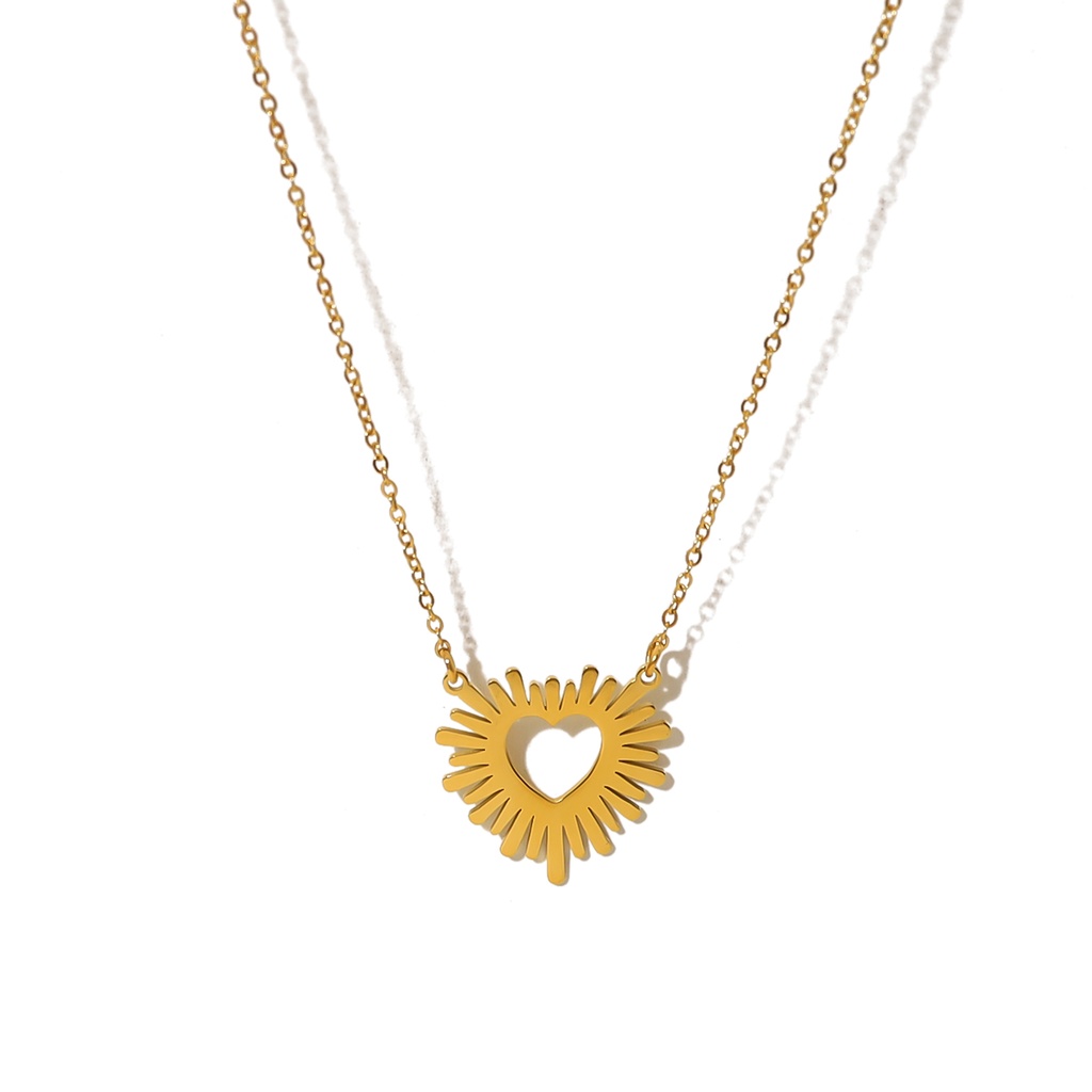 [C3] Collar de acero inoxidable 304 con recubrimiento PVD y chapado en oro 18k · NH35067695