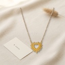 Collar de acero inoxidable 304 con recubrimiento PVD y chapado en oro 18k